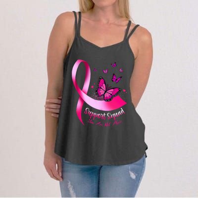 Butterfly Support Squad Breast Cancer Warrior Pink Women's Strappy Tank