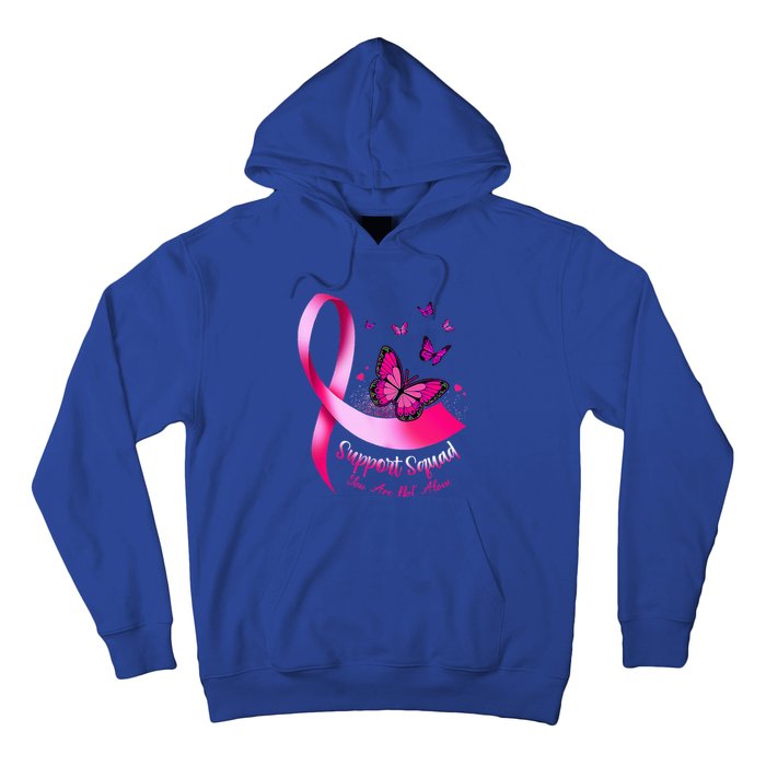 Butterfly Support Squad Breast Cancer Warrior Pink Hoodie