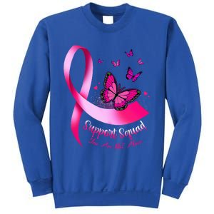 Butterfly Support Squad Breast Cancer Warrior Pink Sweatshirt