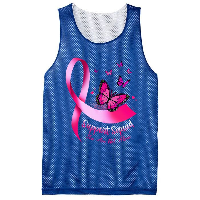 Butterfly Support Squad Breast Cancer Warrior Pink Mesh Reversible Basketball Jersey Tank