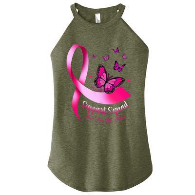 Butterfly Support Squad Breast Cancer Warrior Pink Women’s Perfect Tri Rocker Tank