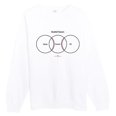 Baseball Season Spring Summer Fall Premium Crewneck Sweatshirt