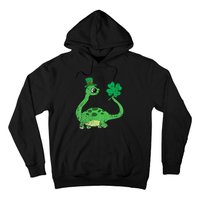 Brontosaurus Shamrock St Patricks Day Hoodie