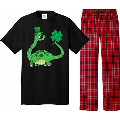 Brontosaurus Shamrock St Patricks Day Pajama Set