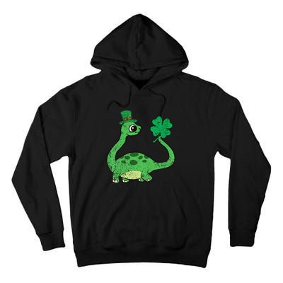 Brontosaurus Shamrock St Patricks Day Tall Hoodie