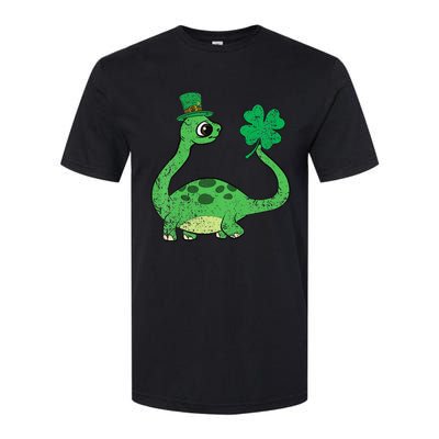 Brontosaurus Shamrock St Patricks Day Softstyle® CVC T-Shirt