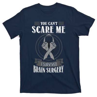 Brain Surgery Survivor Tumor Cancer Awareness Head In Jury T-Shirt