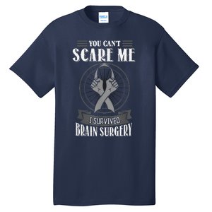 Brain Surgery Survivor Tumor Cancer Awareness Head In Jury Tall T-Shirt