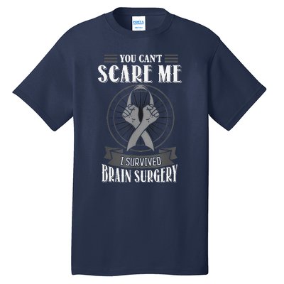 Brain Surgery Survivor Tumor Cancer Awareness Head In Jury Tall T-Shirt