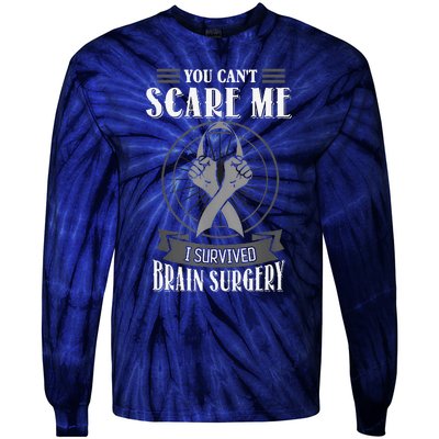 Brain Surgery Survivor Tumor Cancer Awareness Head In Jury Tie-Dye Long Sleeve Shirt