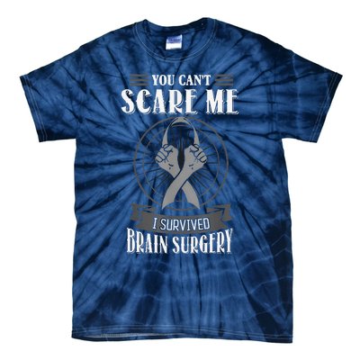 Brain Surgery Survivor Tumor Cancer Awareness Head In Jury Tie-Dye T-Shirt