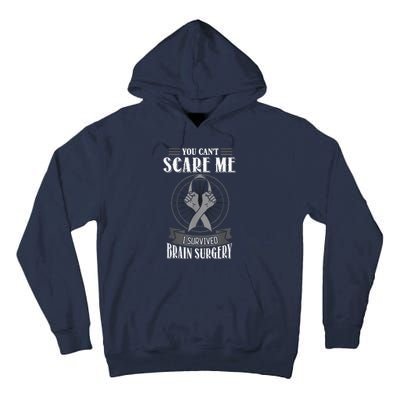 Brain Surgery Survivor Tumor Cancer Awareness Head In Jury Tall Hoodie