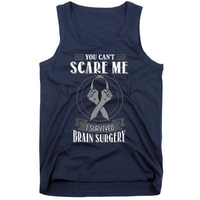 Brain Surgery Survivor Tumor Cancer Awareness Head In Jury Tank Top