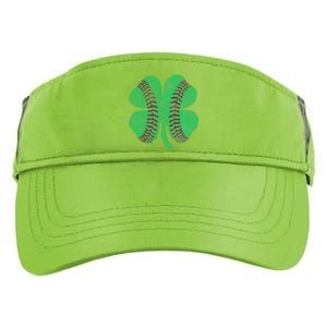 Baseball Shamrock St. Patrick's Day Irish Saint Paddys Gift Adult Drive Performance Visor