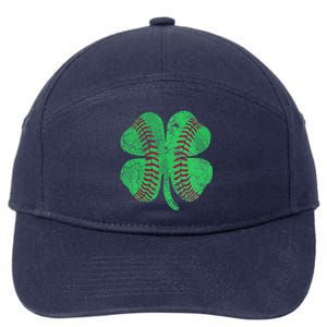 Baseball Shamrock St. Patrick's Day Irish Saint Paddys Gift 7-Panel Snapback Hat