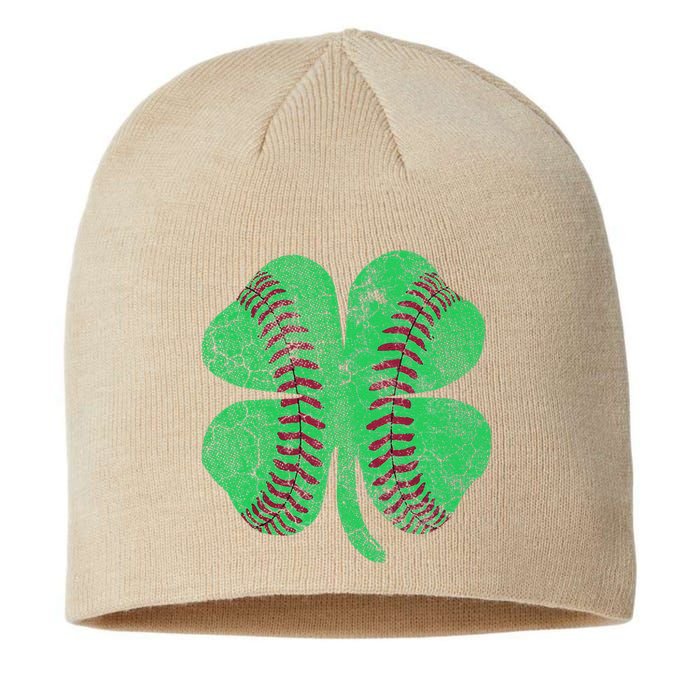 Baseball Shamrock St. Patrick's Day Irish Saint Paddys Gift Sustainable Beanie