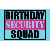 Birthday Security Squad Family Bgreat Giftday Team Gift Bumper Sticker