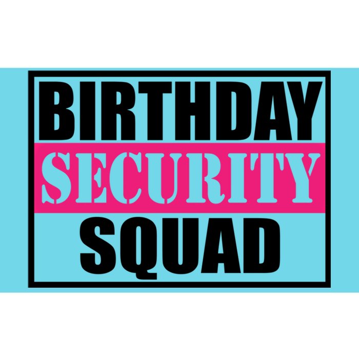 Birthday Security Squad Family Bgreat Giftday Team Gift Bumper Sticker