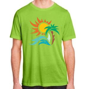 Beach Sunset Summer Adult ChromaSoft Performance T-Shirt