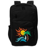 Beach Sunset Summer Impact Tech Backpack