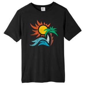 Beach Sunset Summer Tall Fusion ChromaSoft Performance T-Shirt