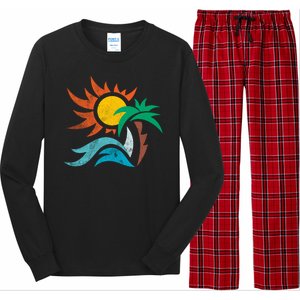 Beach Sunset Summer Long Sleeve Pajama Set