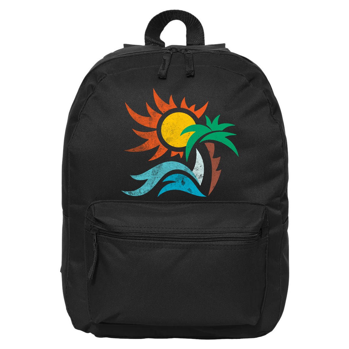 Beach Sunset Summer 16 in Basic Backpack