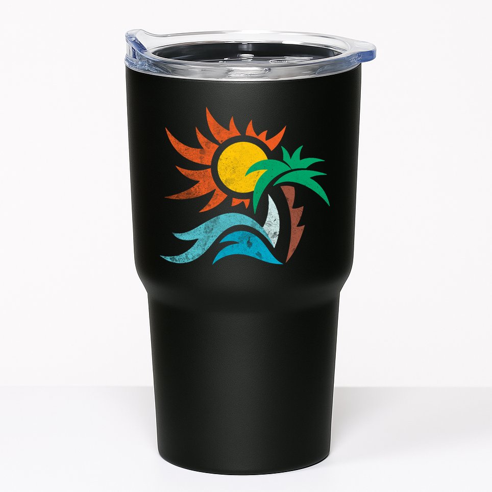 Beach Sunset Summer Tumbler
