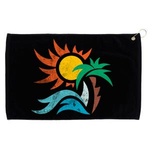 Beach Sunset Summer Grommeted Golf Towel