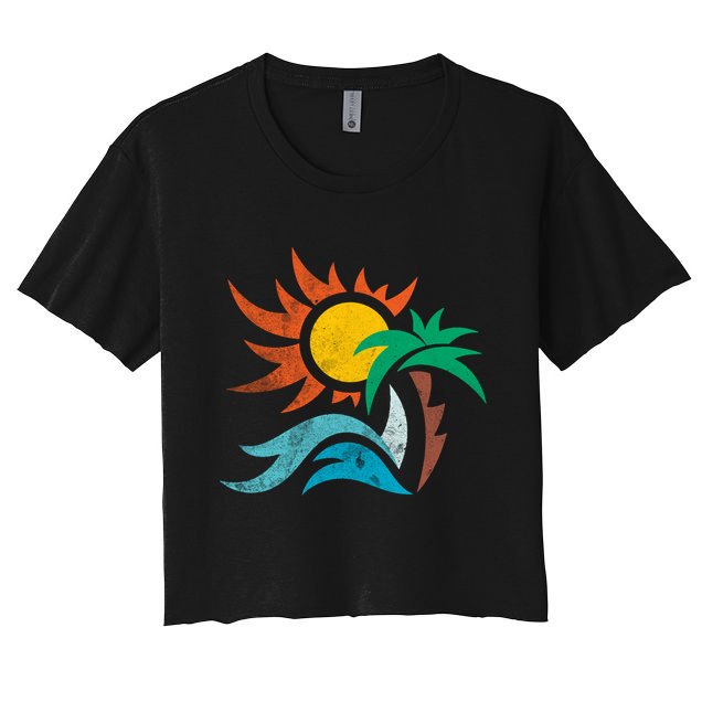 Beach Sunset Summer Crop Top