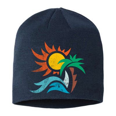 Beach Sunset Summer Sustainable Beanie