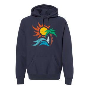 Beach Sunset Summer Premium Hoodie