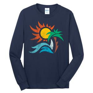 Beach Sunset Summer Tall Long Sleeve T-Shirt