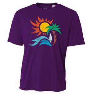 Beach Sunset Summer Cooling Performance Crew T-Shirt