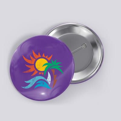 Beach Sunset Summer Button