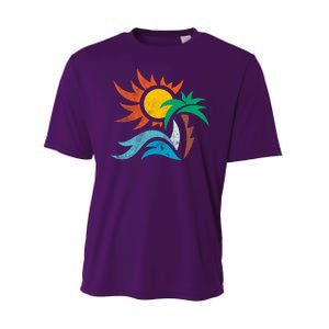 Beach Sunset Summer Performance Sprint T-Shirt