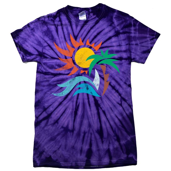 Beach Sunset Summer Tie-Dye T-Shirt