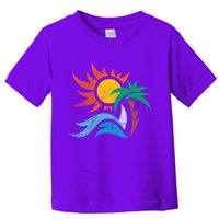 Beach Sunset Summer Toddler T-Shirt