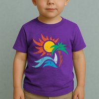 Beach Sunset Summer Toddler T-Shirt