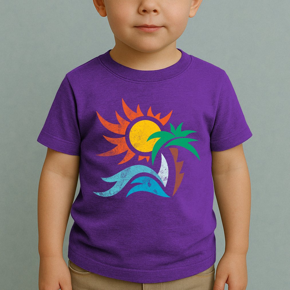 Beach Sunset Summer Toddler T-Shirt