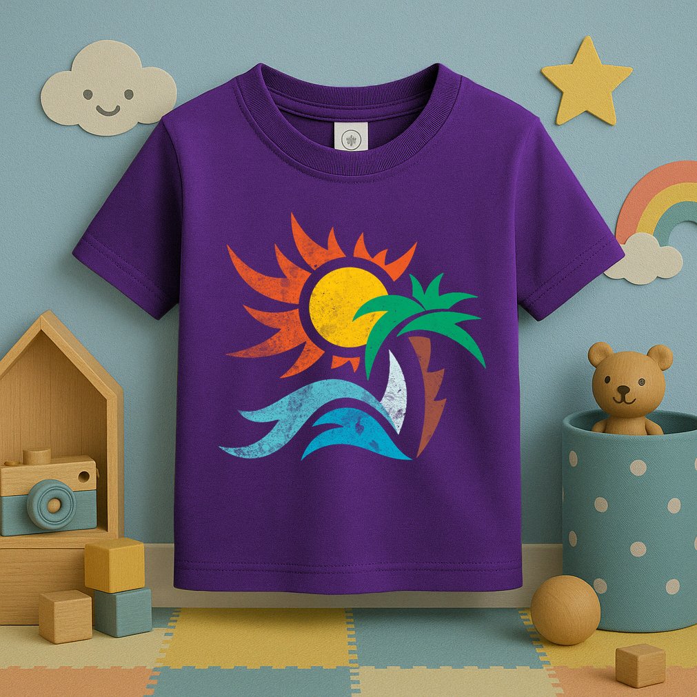 Beach Sunset Summer Toddler T-Shirt