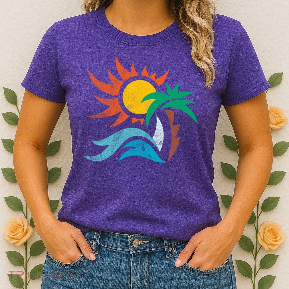 Beach Sunset Summer Womens T-Shirt