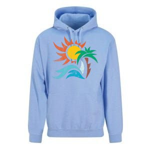 Beach Sunset Summer Unisex Surf Hoodie