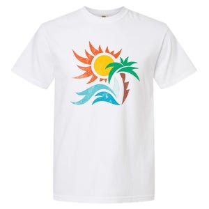 Beach Sunset Summer Garment-Dyed Heavyweight T-Shirt