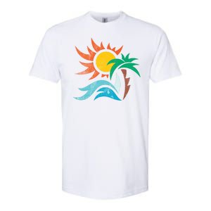 Beach Sunset Summer Softstyle CVC T-Shirt