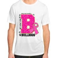 Bulldogs School Spirit Game Day We Wear Pink Breast Cancer Adult ChromaSoft Performance T-Shirt