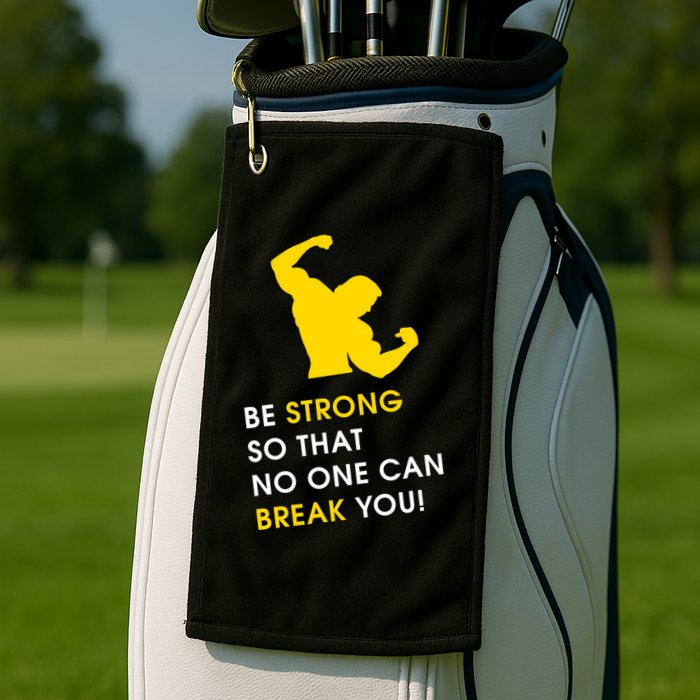 Be Strong So That No One Can Break You! Golf Towel