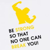 Be Strong So That No One Can Break You! Garment-Dyed Sweatshirt