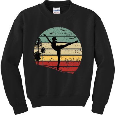 Ballet Silhouette Sunset Ballet Ballet Ballerina Kids Sweatshirt