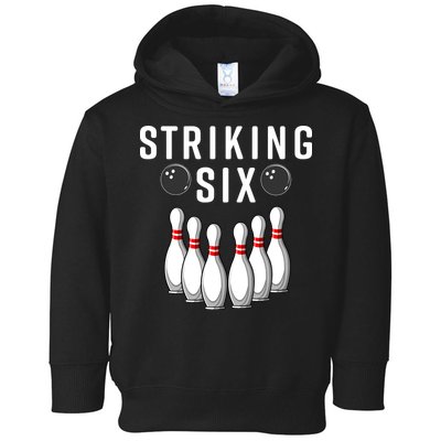Bowling Striking Six Toddler Hoodie